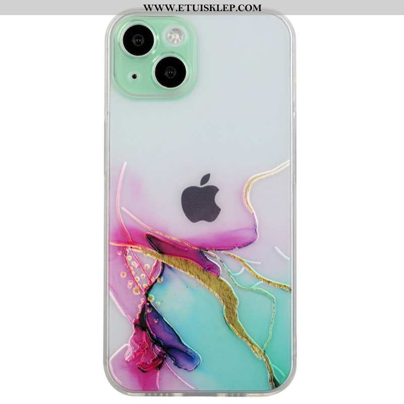 Etui do iPhone 15 Plus Elastyczny Marmur